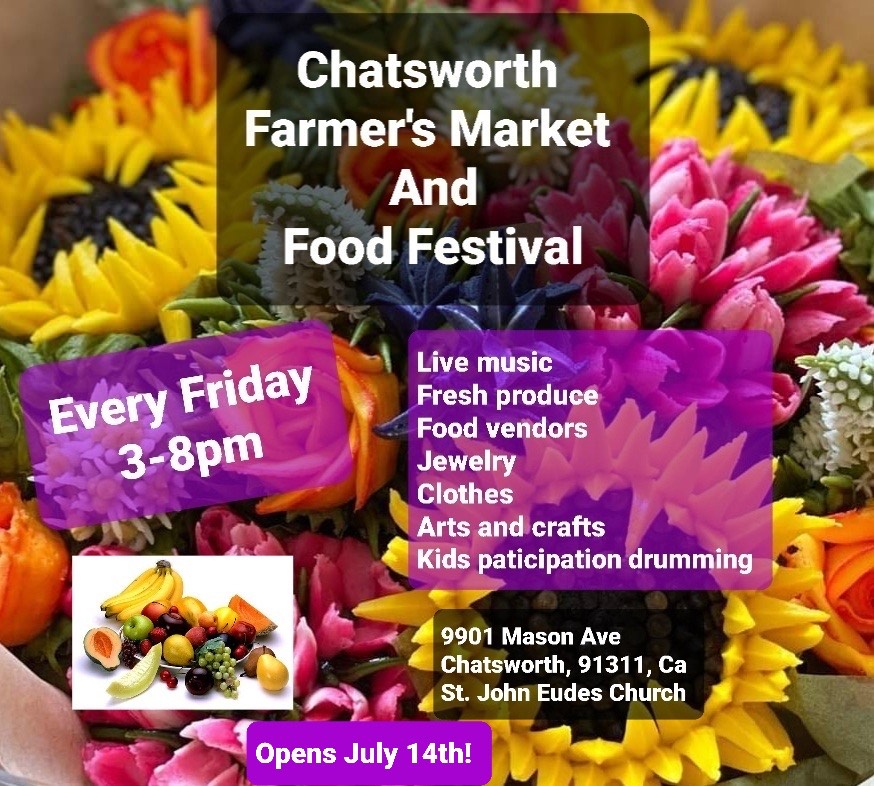 Flyer for Chartsworth Farmer's Market and Food Festival