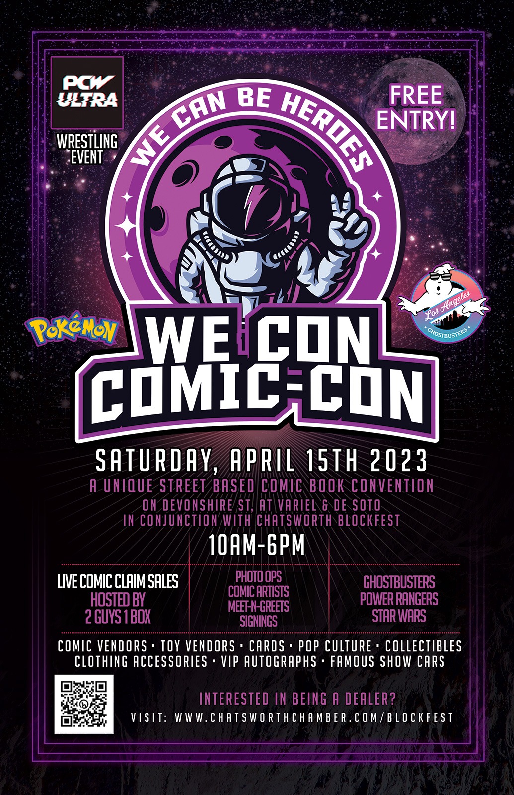 Poster for We Con Comin-Con 2023